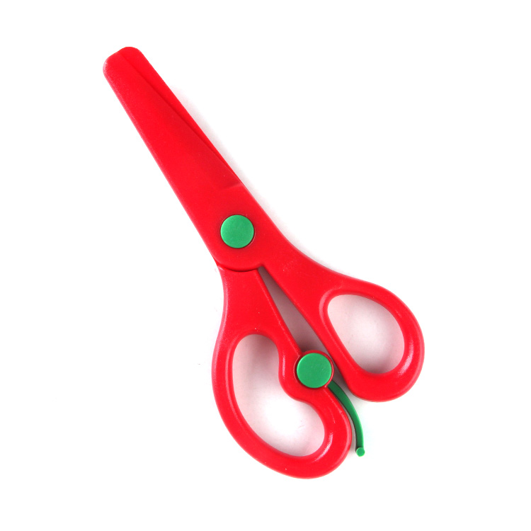 Safety Kids Plastic Crafting Office Small Scissors Stationery Cutting Paper Art Craft Paper-Cut Scissor