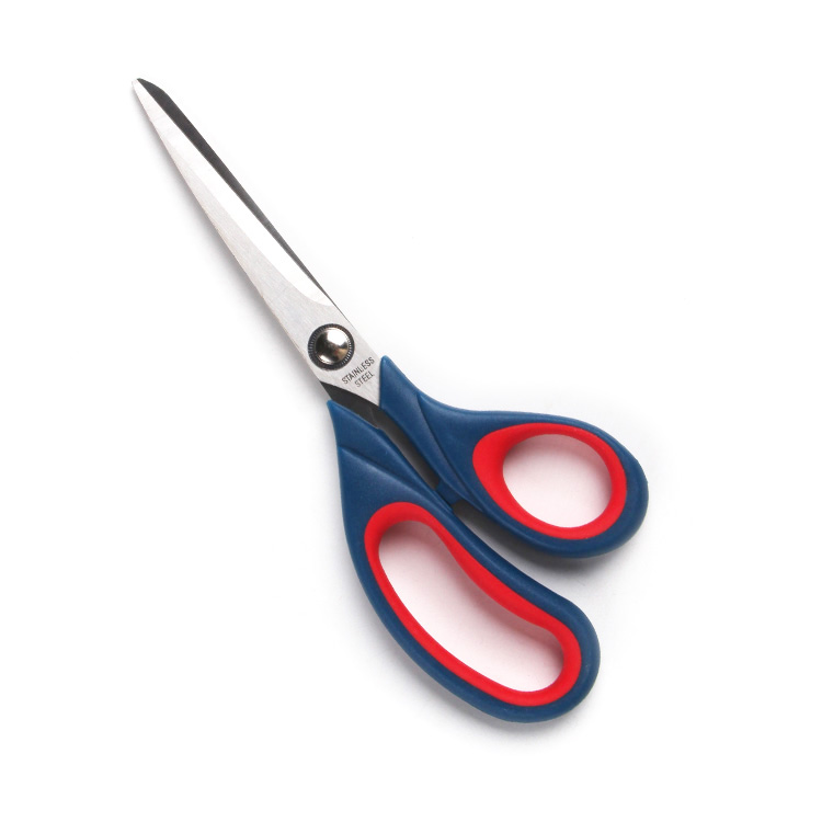 8.5 inch rubber handle industrial household school paper cutting office student tailor scissors