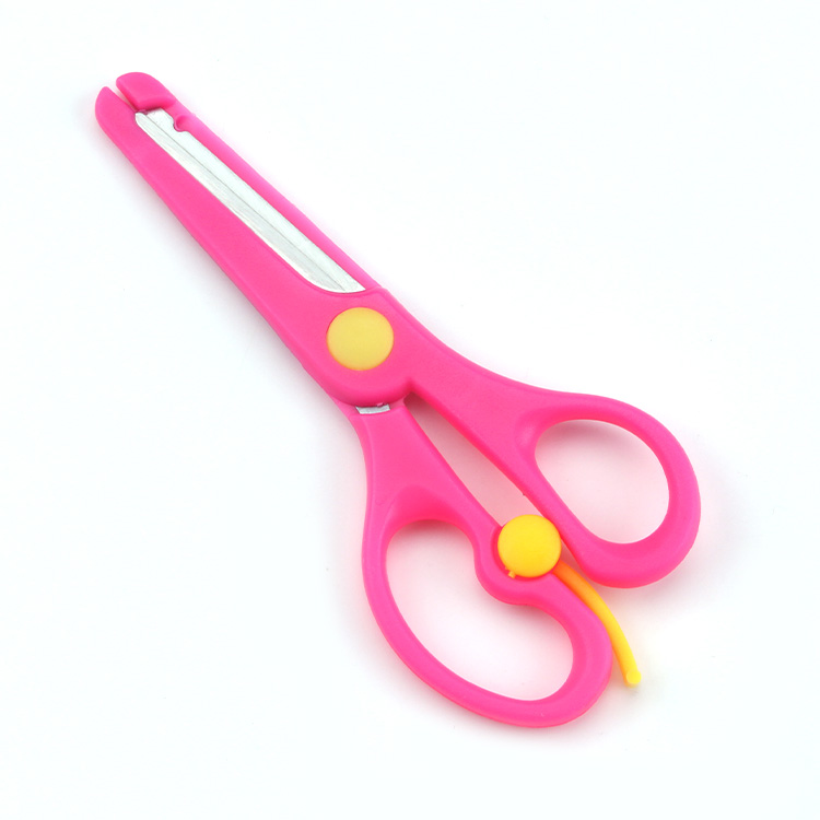 学生手工剪纸剪刀 自动回弹省力剪刀