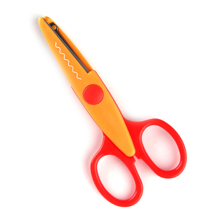Student Pinking Shears Lace Scissors Kids Scissors Paper Cutting Shear Children's Art Craft Scissors