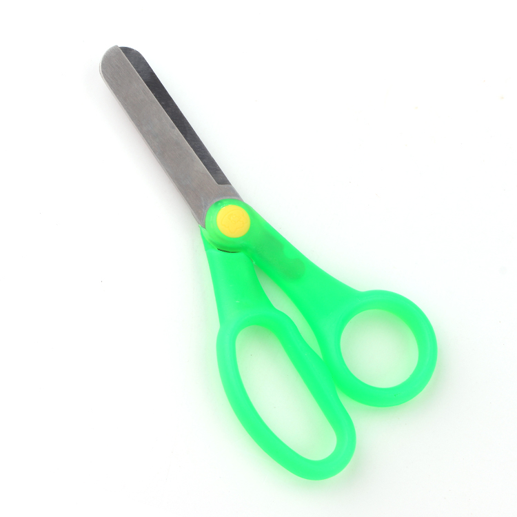 Customized safety steel paper cutting color child scissors school student DIY scissor