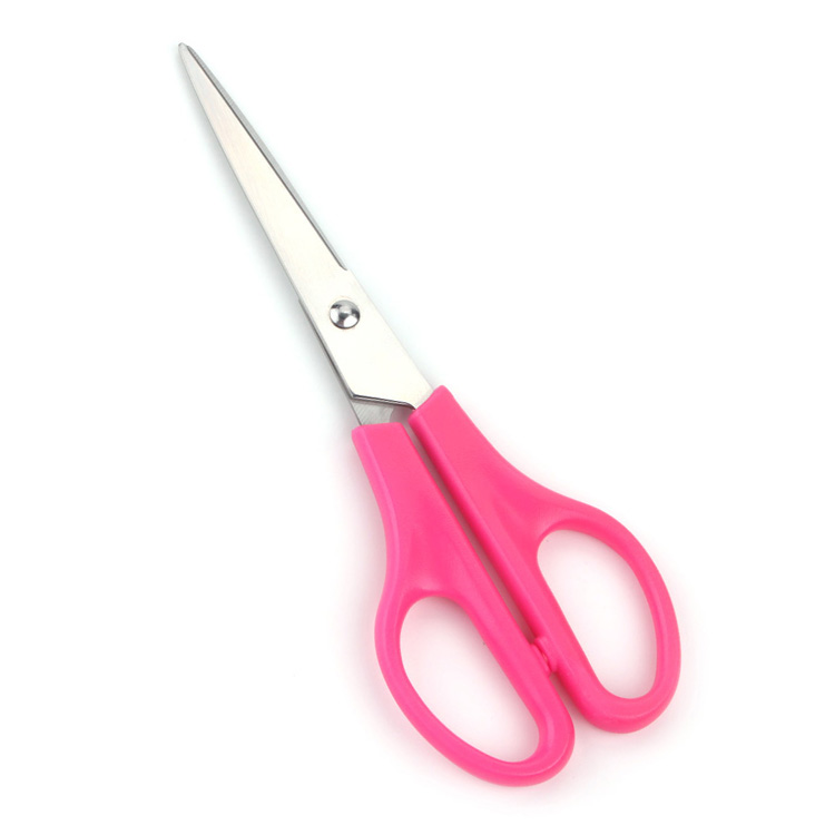 Hot Sale Color office School stationery kids scissors 6.5 inch Plastic Scissor