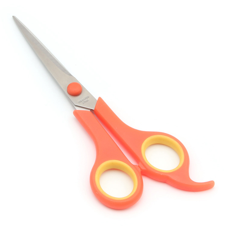 7寸橡胶手柄办公家用剪刀 尖刃设计
