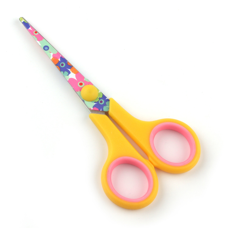 HOT SALE Portable Plastic Stainless Steel School Kids Safe Mini Scissors