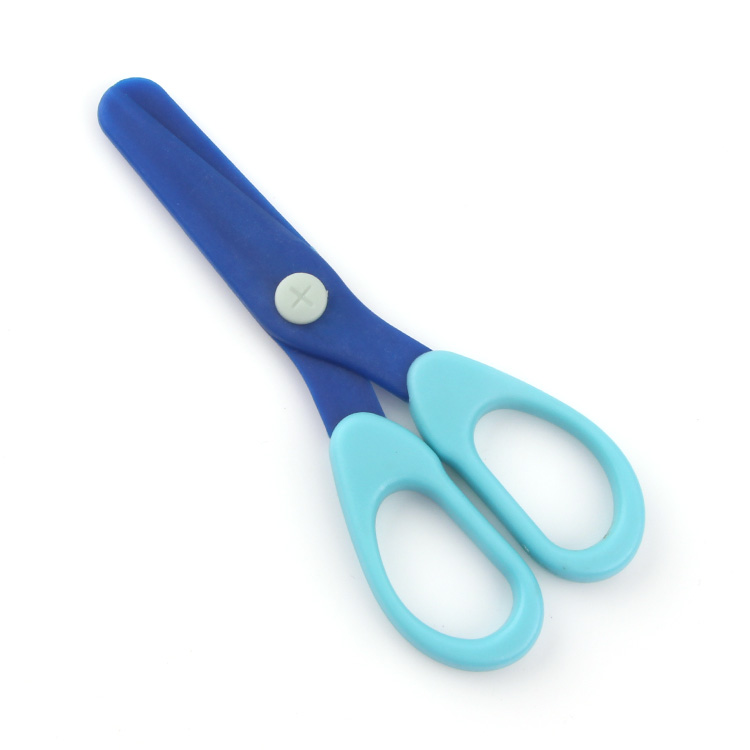 Hot Sell Plastic Mini Kids School Cutting Safety Handmade Scissors Children