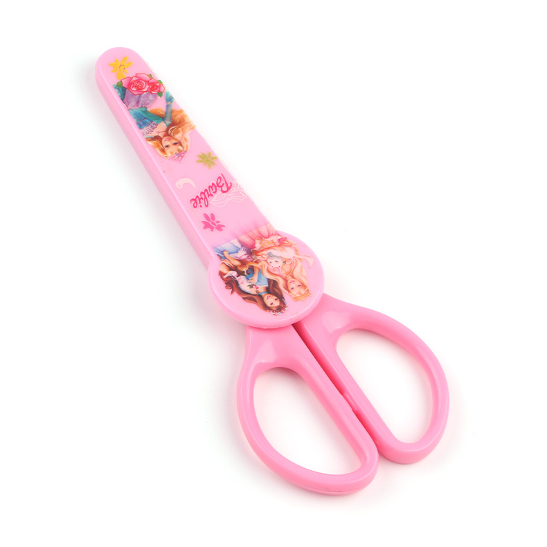 不锈钢锋利尖头便携剪刀 带卡筒套