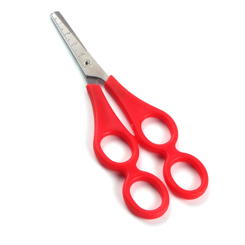 Four Holes Pre-school Training Kids Safety Stainless Steel Children Scissors