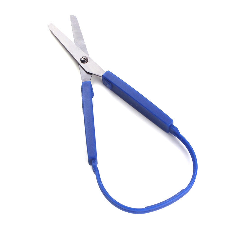 Kids Spring Easy Grip Loop Handle Scissors With Plastic Handle