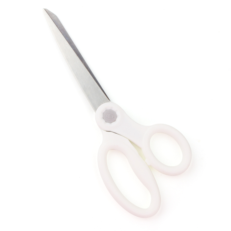 8.25" stainless steel blade soft rubber TPR handle household and office scissors