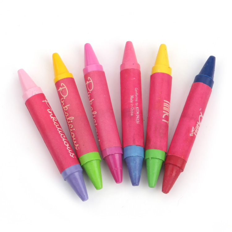 3 colored children's crayons in PP bag, double-ended tip color painting pens, kindergarten graffiti crayons
