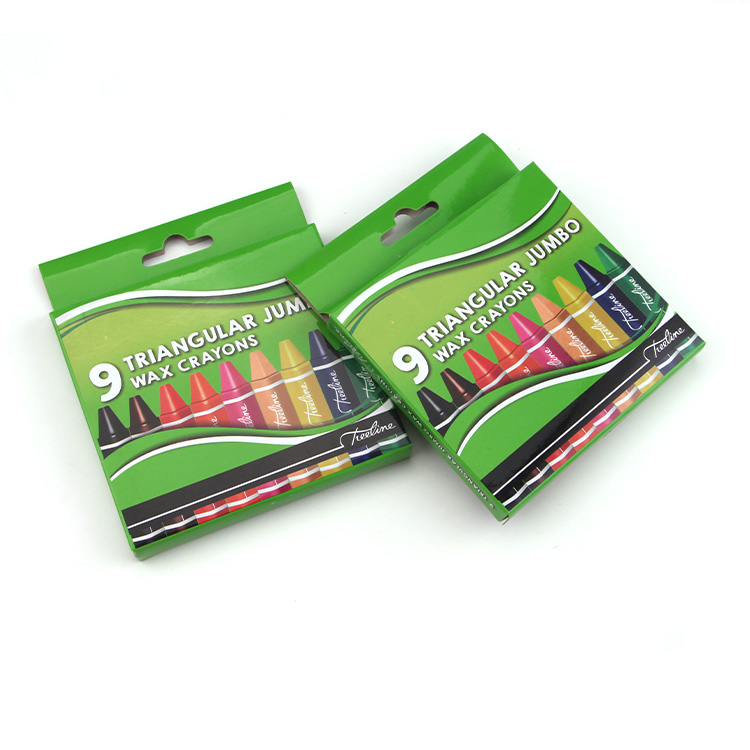 9-color triangle oil thick stick painting stick kindergarten children graffiti painting painted stick crayon art supplies