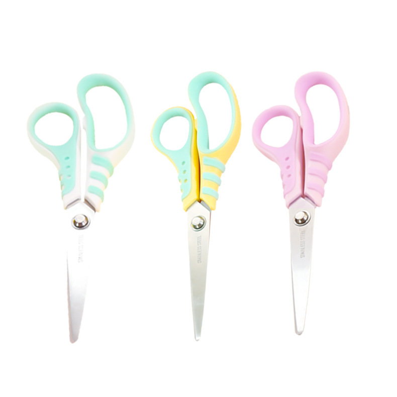 Safe cut children student small scissors cute handmade scissors round head does not hurt