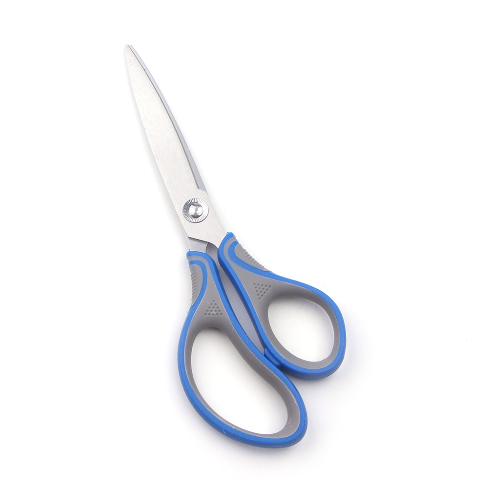 Multipurpose Office 8 Inch Stainless Steel Purpose Rubber and Plastic Office Student Scissors Tailor's Scissors
