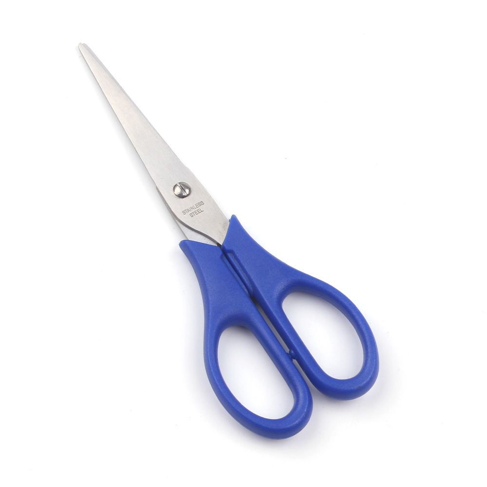 蓝色剪家用缝纫剪纸刀 办公用品 锋利不锈钢美工剪子批发