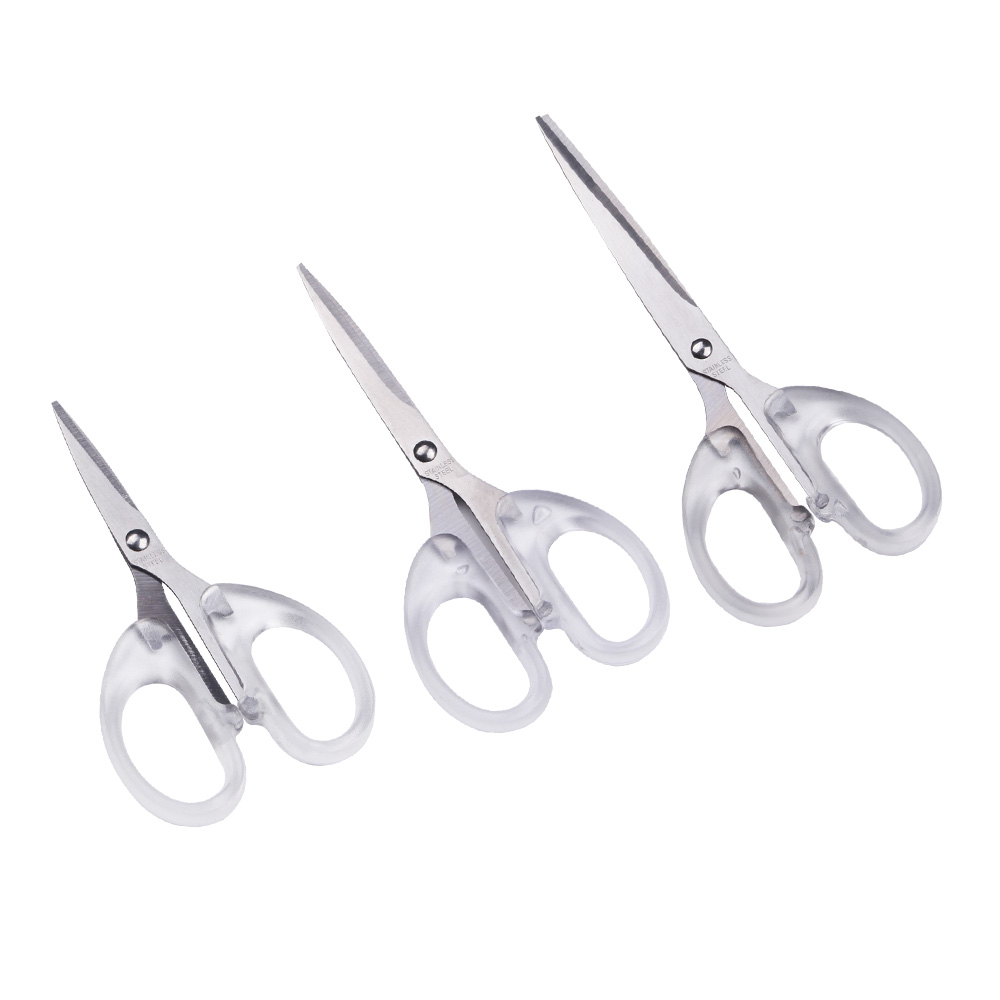 Girly heart ins style simple transparent small scissors Student handmade art stainless steel stationery scissors office scissors