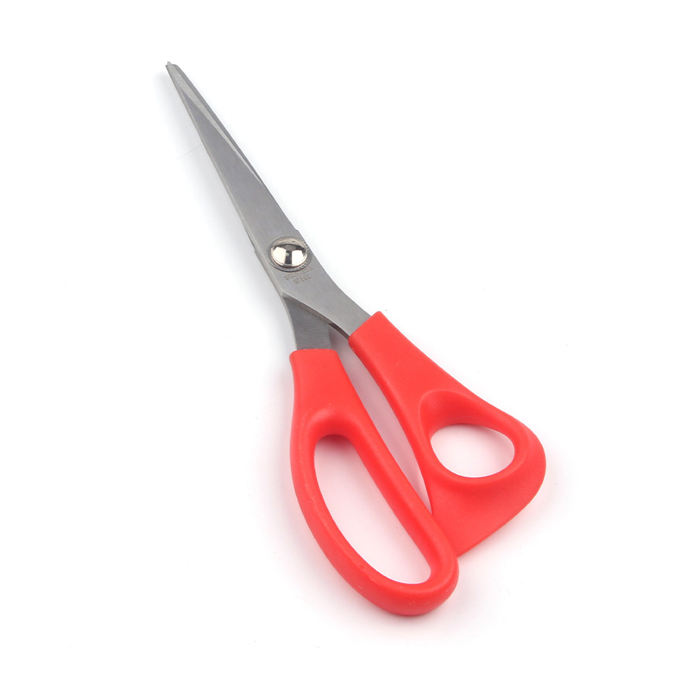 办公用品不锈钢家用剪刀红色办公剪学生大号加厚手工剪刀