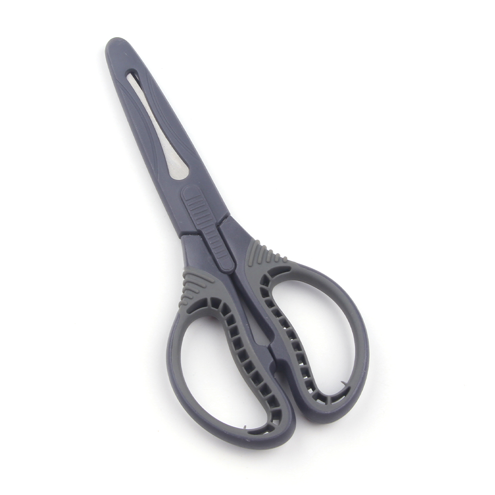 Household anti-stick scissors kitchen office paper-cut large anti-rust stainless steel scissors with cutting cover