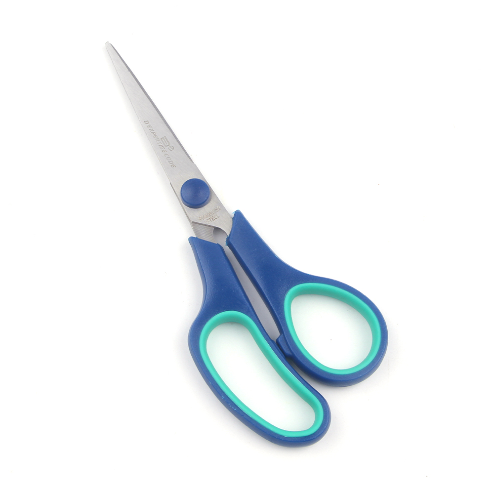 Multi-Purpose Stationery Scissors Two Color Comfort Grip Student Paper Cutting Scissors for Home, Office and School 
