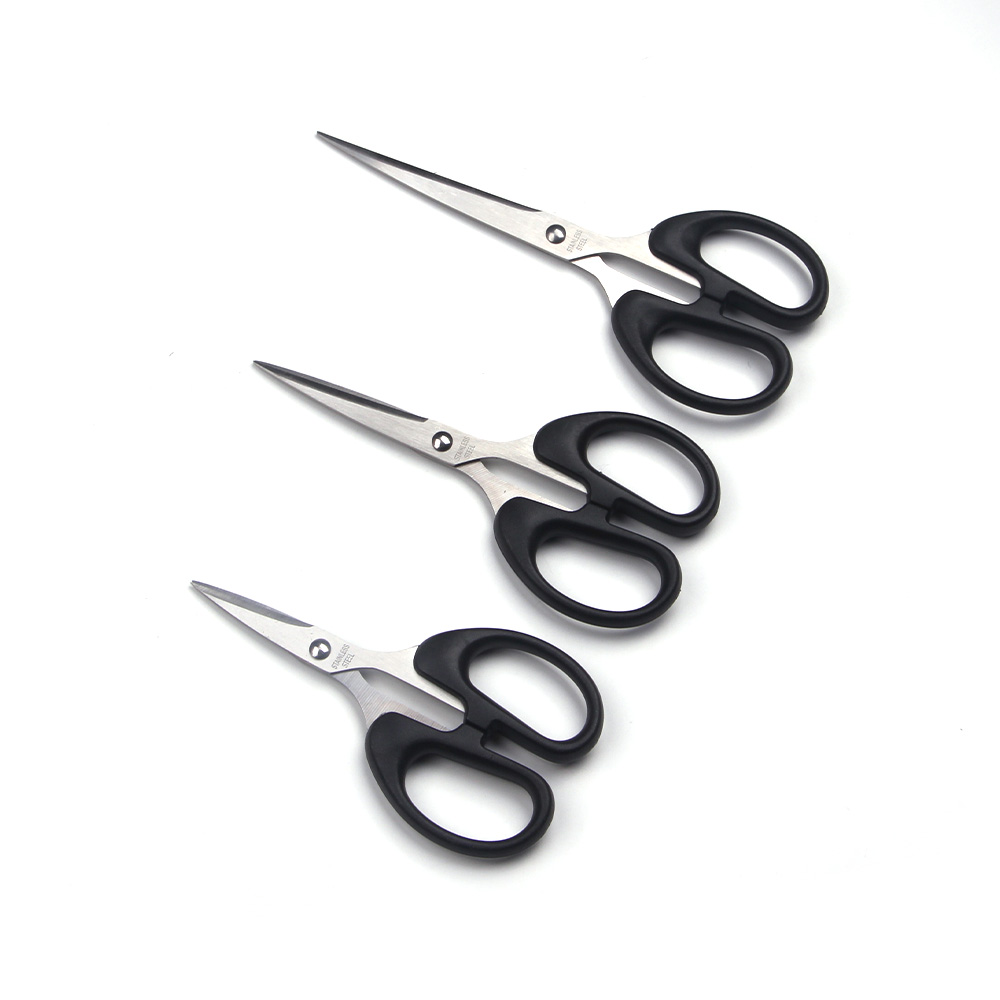 6 Inch Multi-functional Office Scissors Stainless Steel Student Scissors Household Paper Shears Art Craft Scissors of 3 pcs set