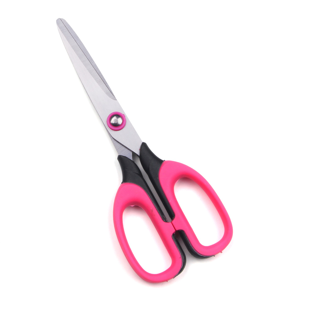  Safety flat head stainless steel tailor leather scissors Sharp office scissors