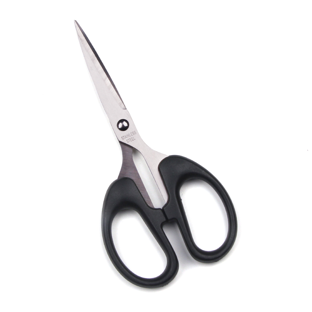 轻巧简约文具剪纸手工剪刀办公家用美工剪刀不锈钢精致黑色办公剪