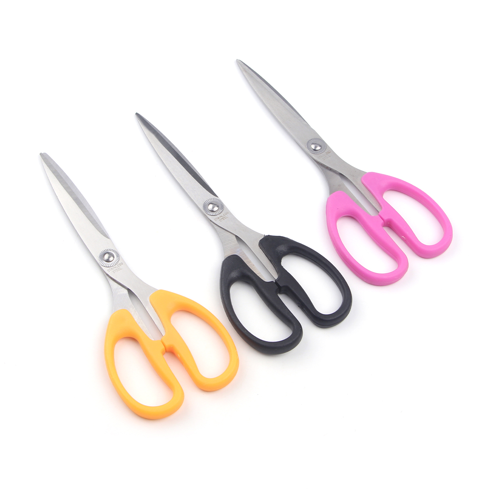 家办公剪刀 手工剪刀 文具剪刀 不锈钢学生剪刀长刃剪刀