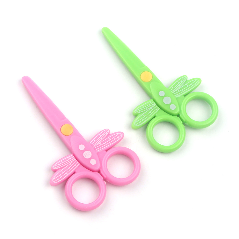 紫荆花夜光塑料剪刀可爱造型手工裁纸幼儿园美劳工具