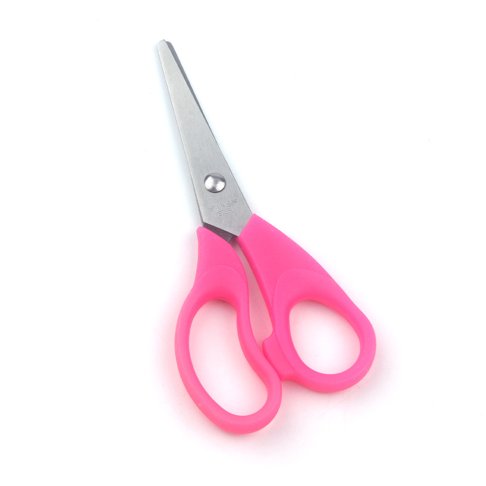 Student Scissors with Plastic Handles Classroom-Safe Paper Cutting Stationery Scissors