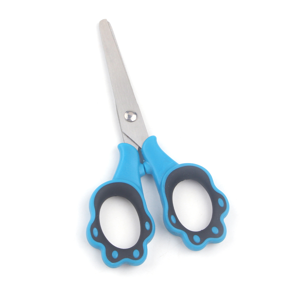 Safety Student Scissors Ruler Set Smooth Edge DIY Grade Classroom Text Utensils Sharp Stainless Steel Snipping Tool for Kids