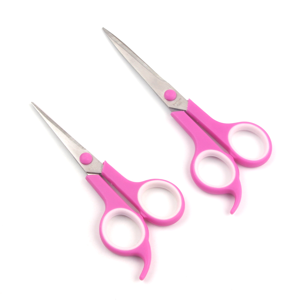 Dark Pink Soft Grip Handle Tailor Scissors 8 "German Stainless Steel Sharp Blades Cloths Sewing Shears Made Stainless Steel