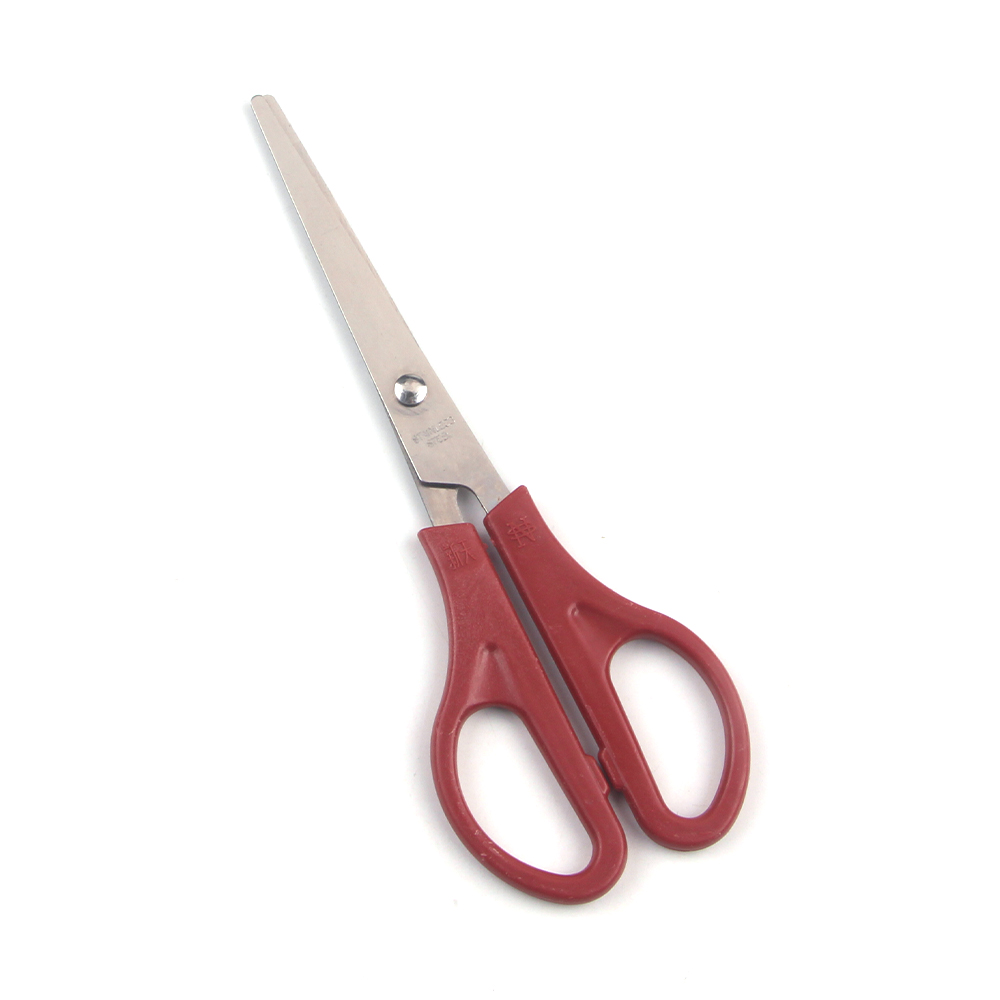 便宜货源 不锈钢剪刀家用剪塑料柄学生剪文具剪子手工办公剪