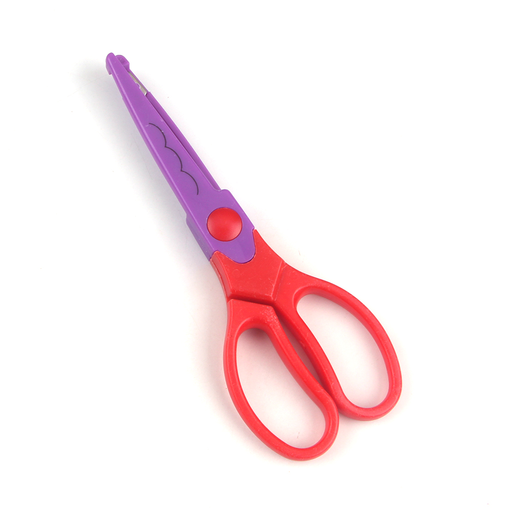 Detachable School Scissors Kids Industrial Grade Stainless Steel Safe Tip Lace Scissors Plastic Handle Shearing