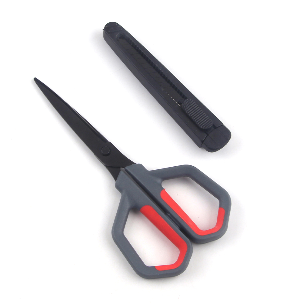 黑刃剪刀家用锋利手工剪纸小剪刀精致办公文具剪刀